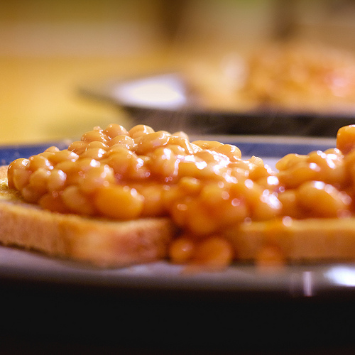 Baked beans on toast